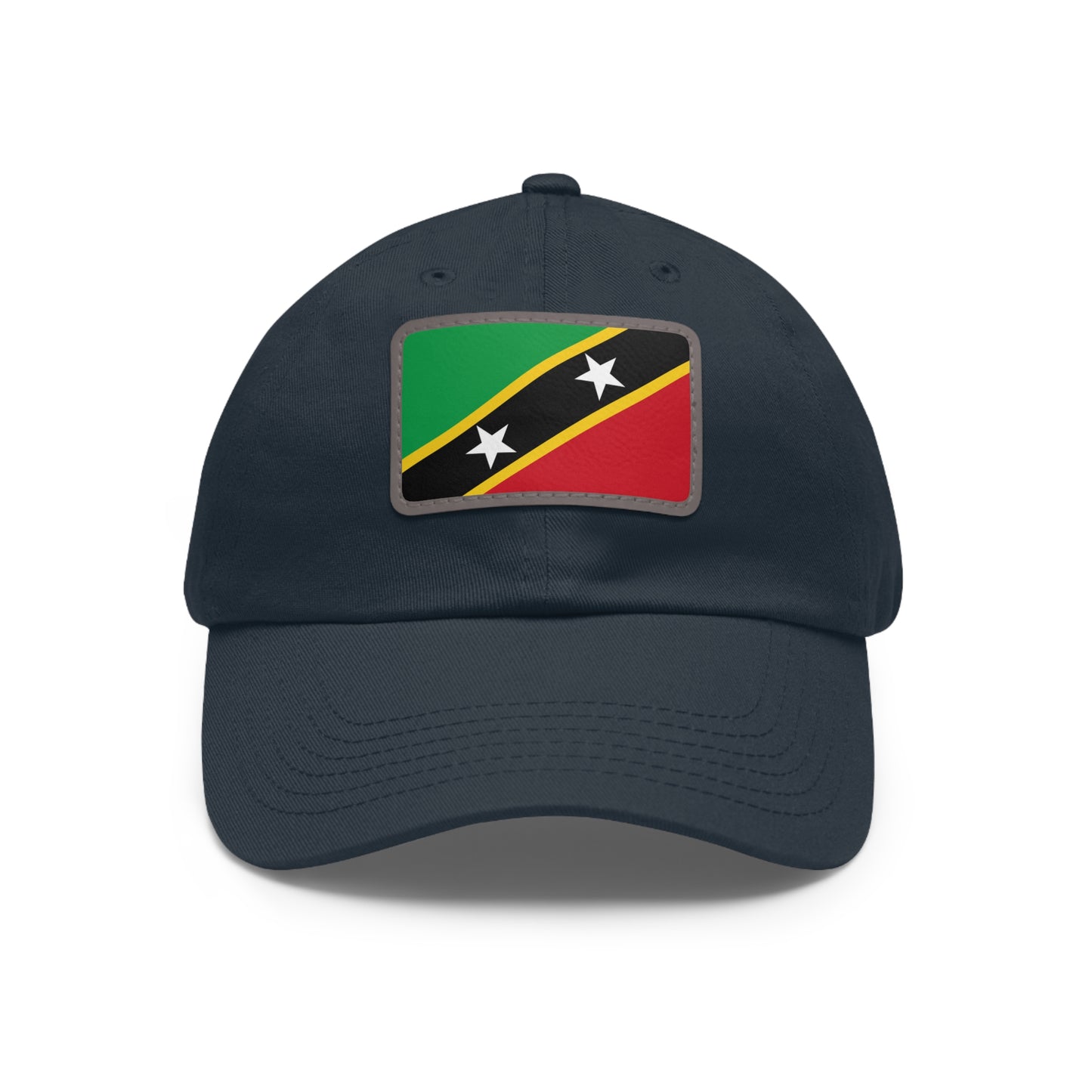 Saint Kitts and Nevis Leather Patch Hat