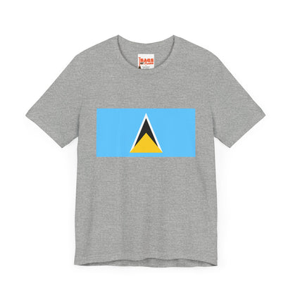 Saint Lucia Flag on T-shirt