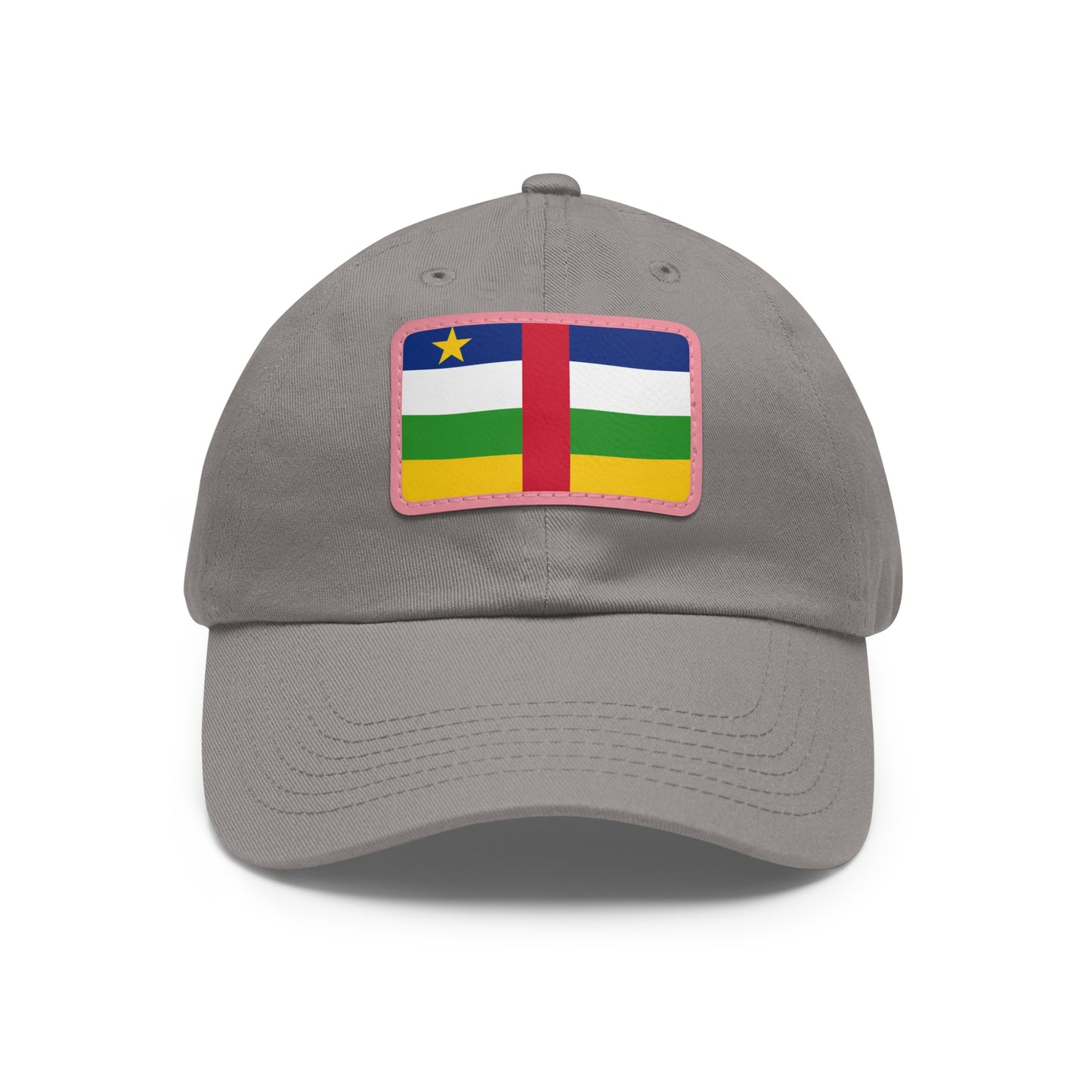 Central African Republic Leather Patch Hat