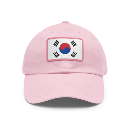 South Korea Leather Patch Hat