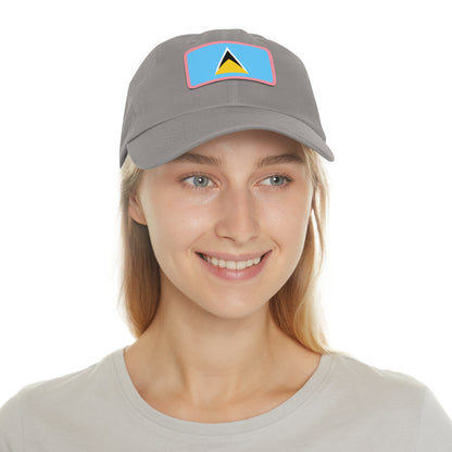 Saint Lucia Leather Patch Hat
