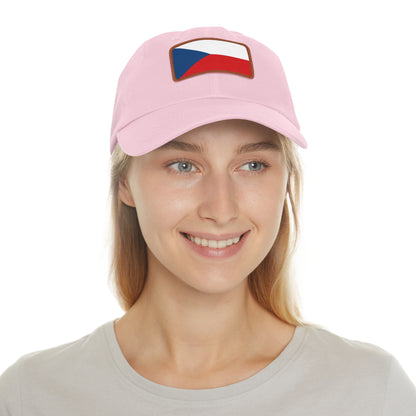 Czech Republic Leather Patch Hat