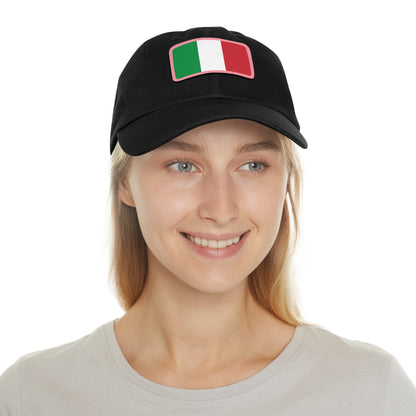Italy Leather Patch Hat