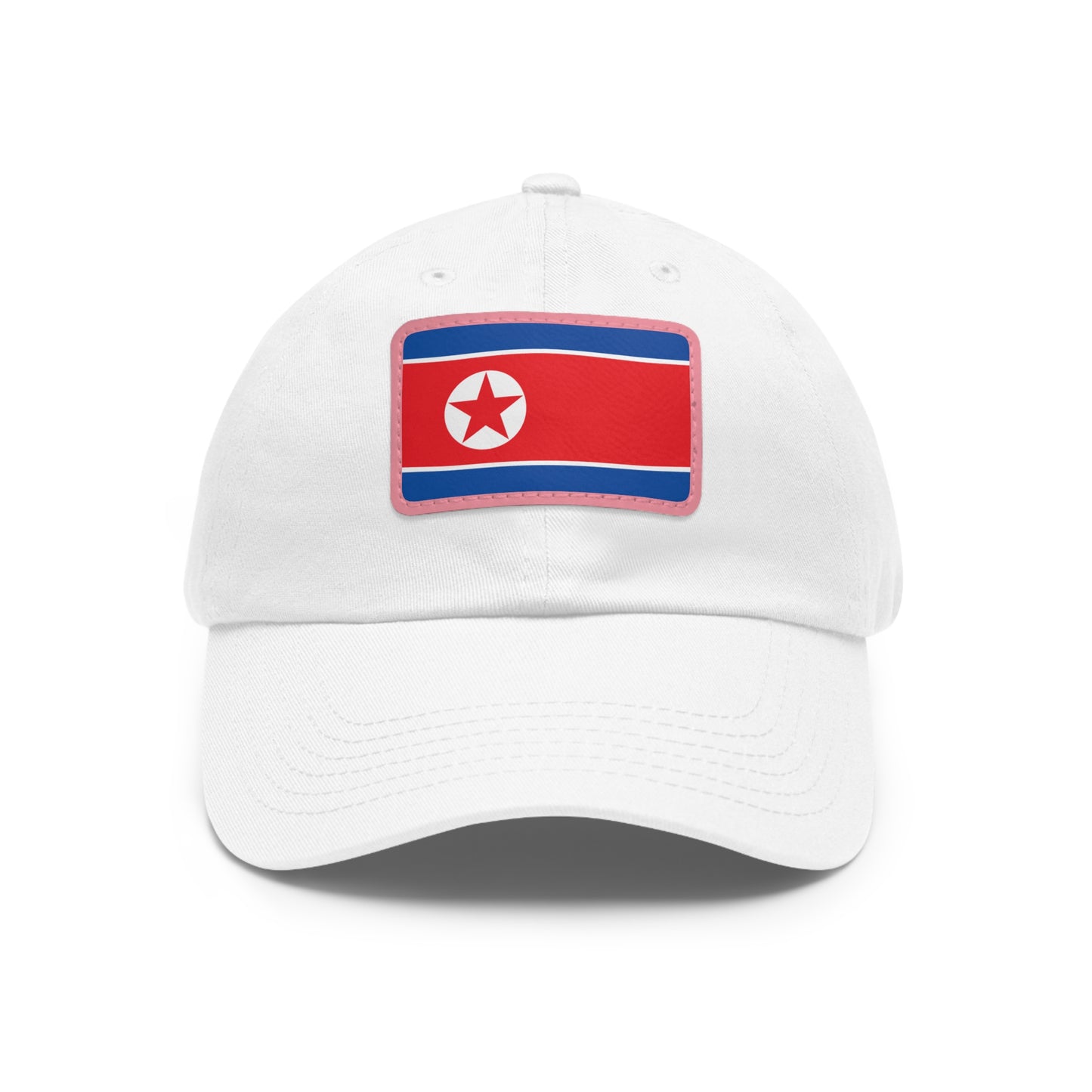 North Korea Leather Patch Hat