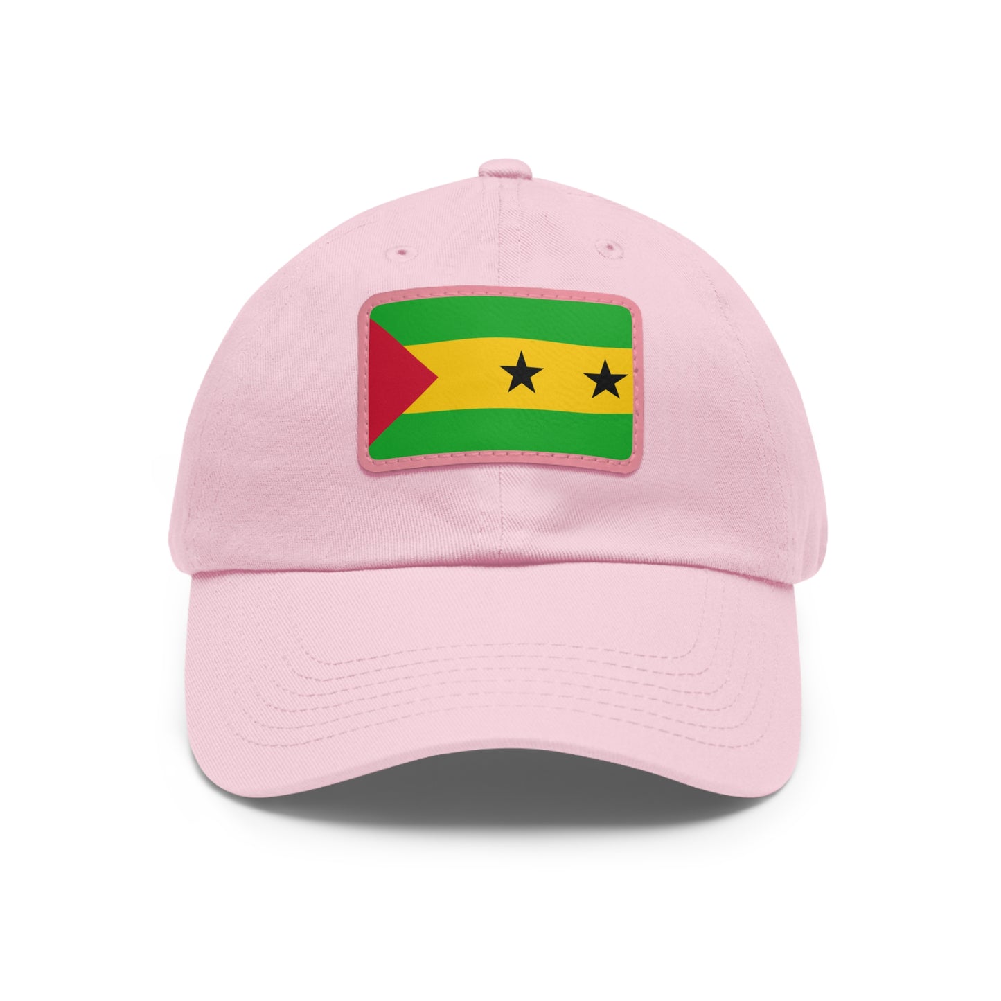 Sao Tome and Principe Leather Patch Hat