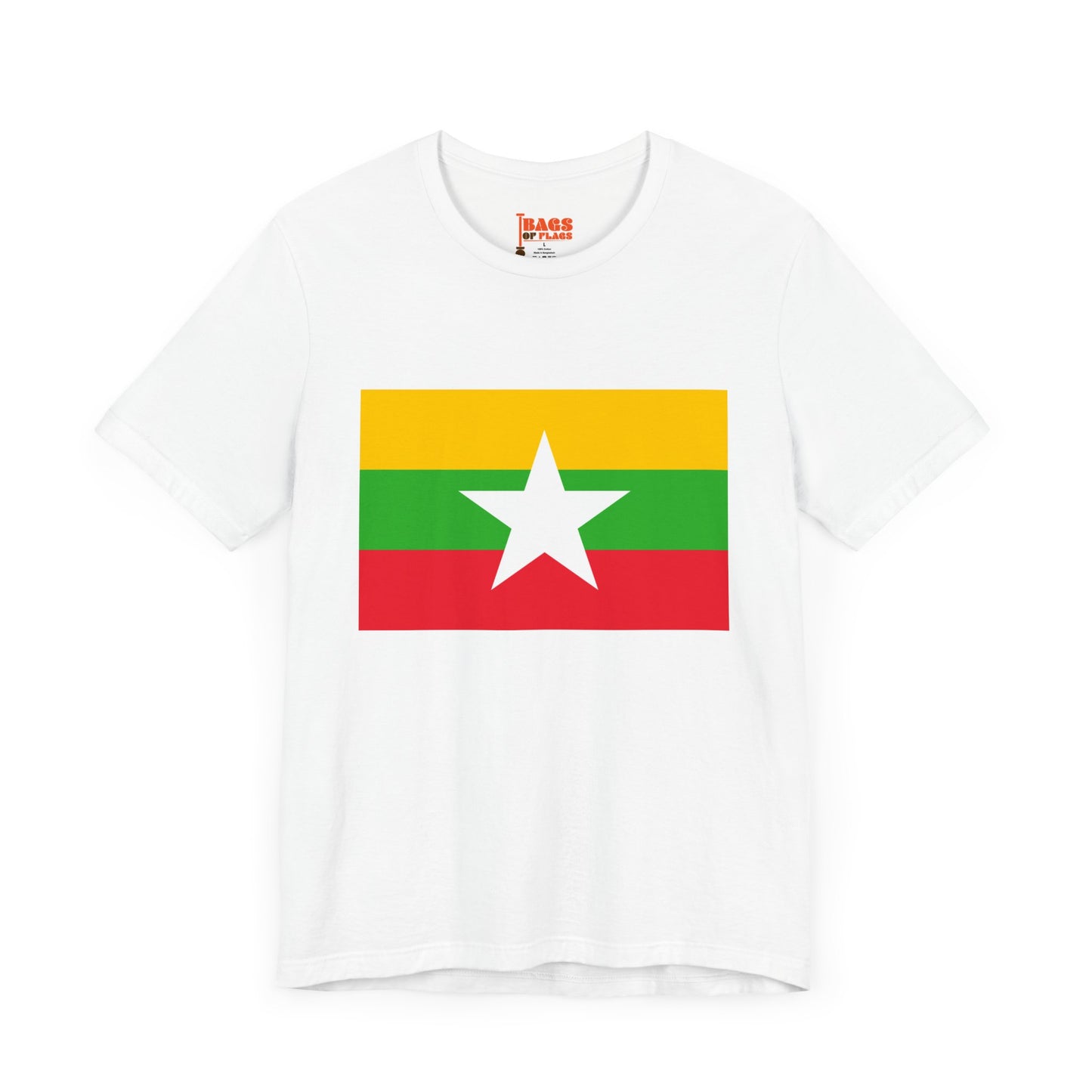 Myanmar Flag on T-shirt