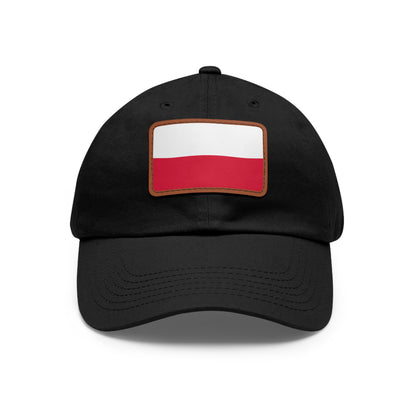 Poland Leather Patch Hat