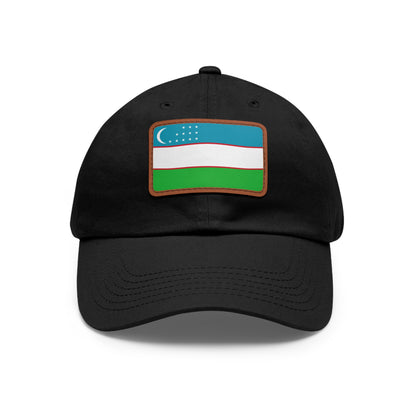 Uzbekistan Leather Patch Hat