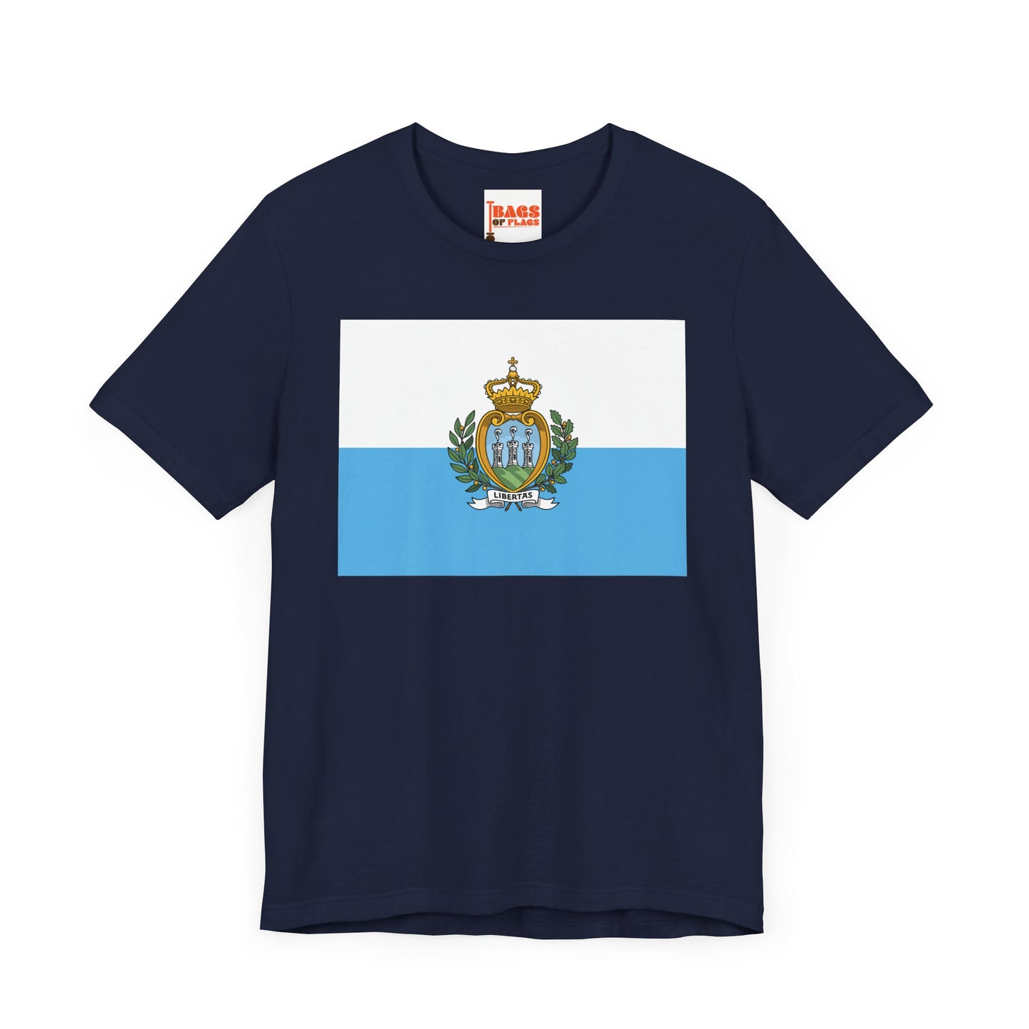 San Marino Flag on T-shirt