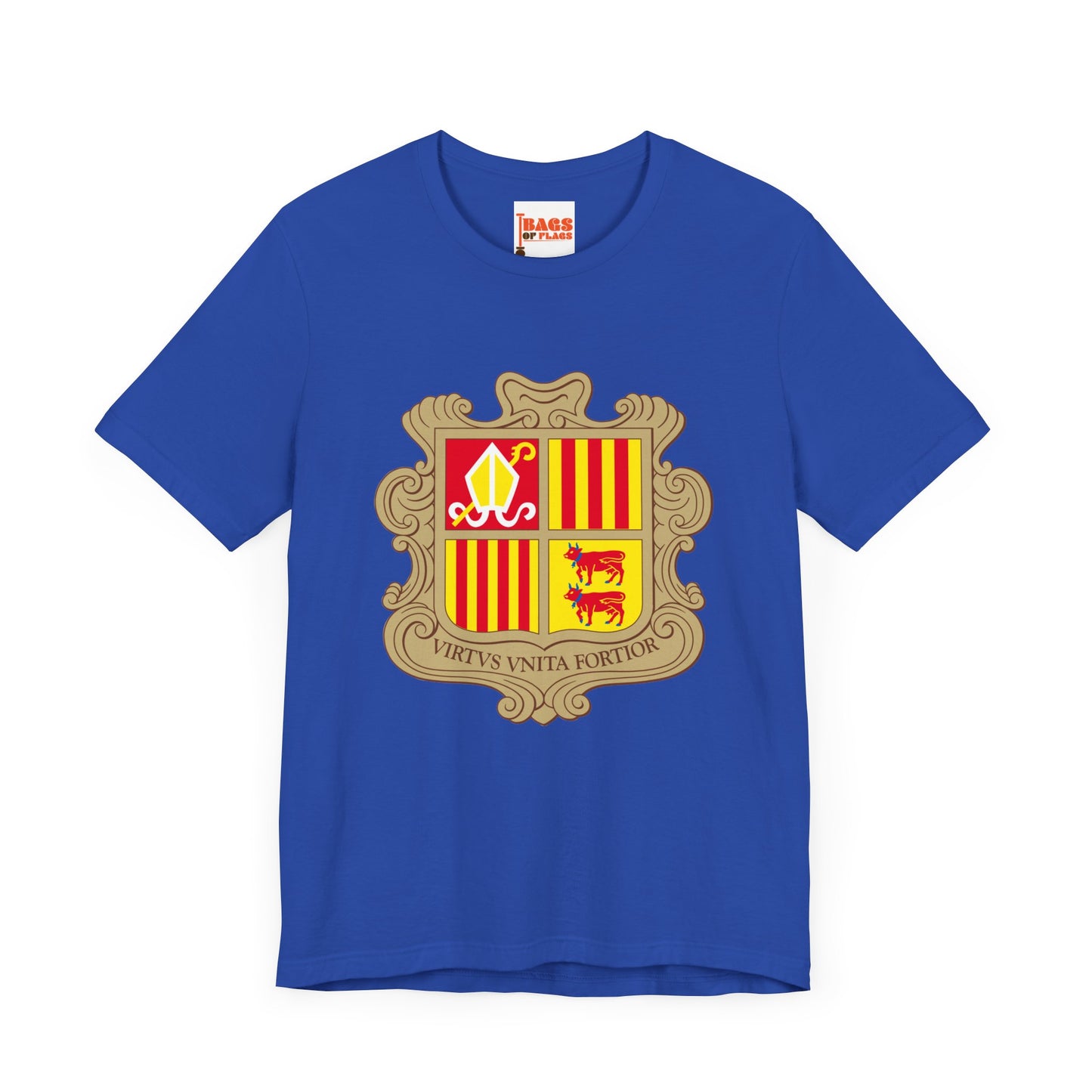 Andorra Coat-of-Arms Inspired T-shirt