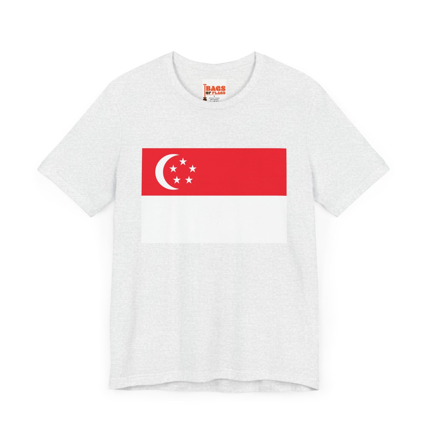 Singapore Flag on T-shirt