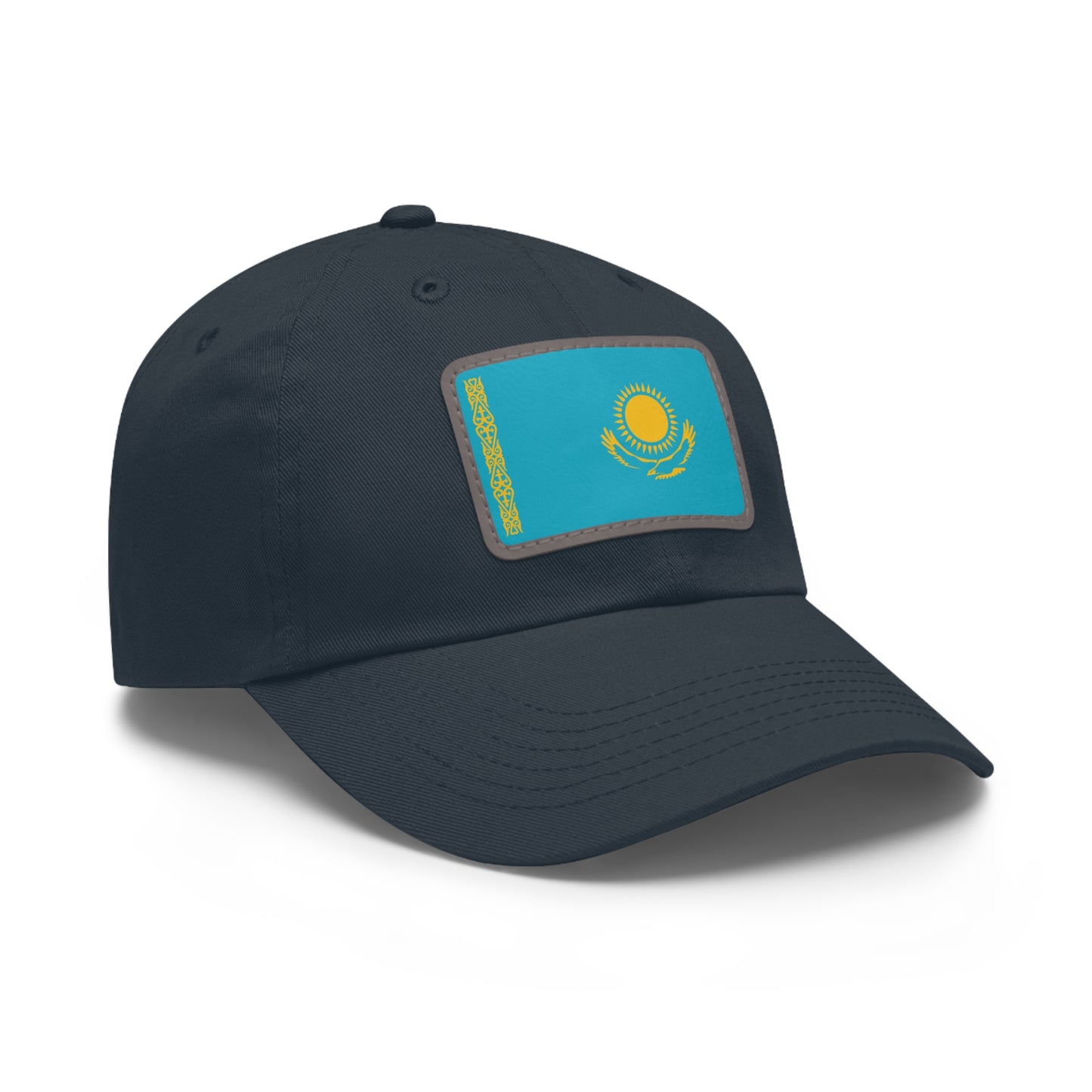 Kazakhstan Leather Patch Hat