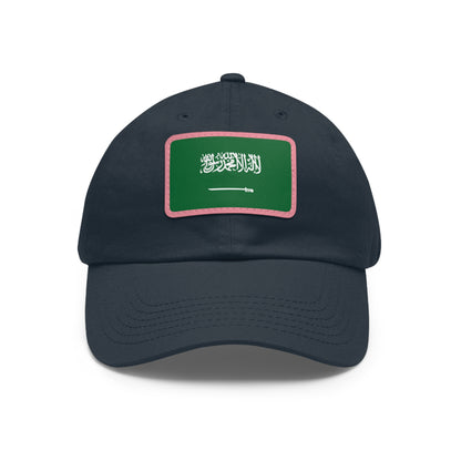 Saudi Arabia Leather Patch Hat