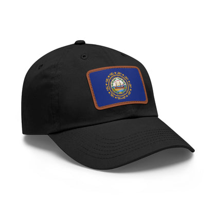 New Hampshire Leather Patch Hat