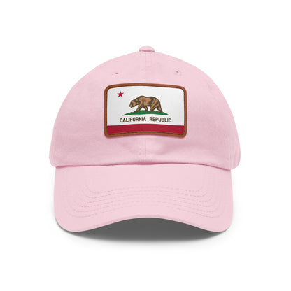 California Leather Patch Hat