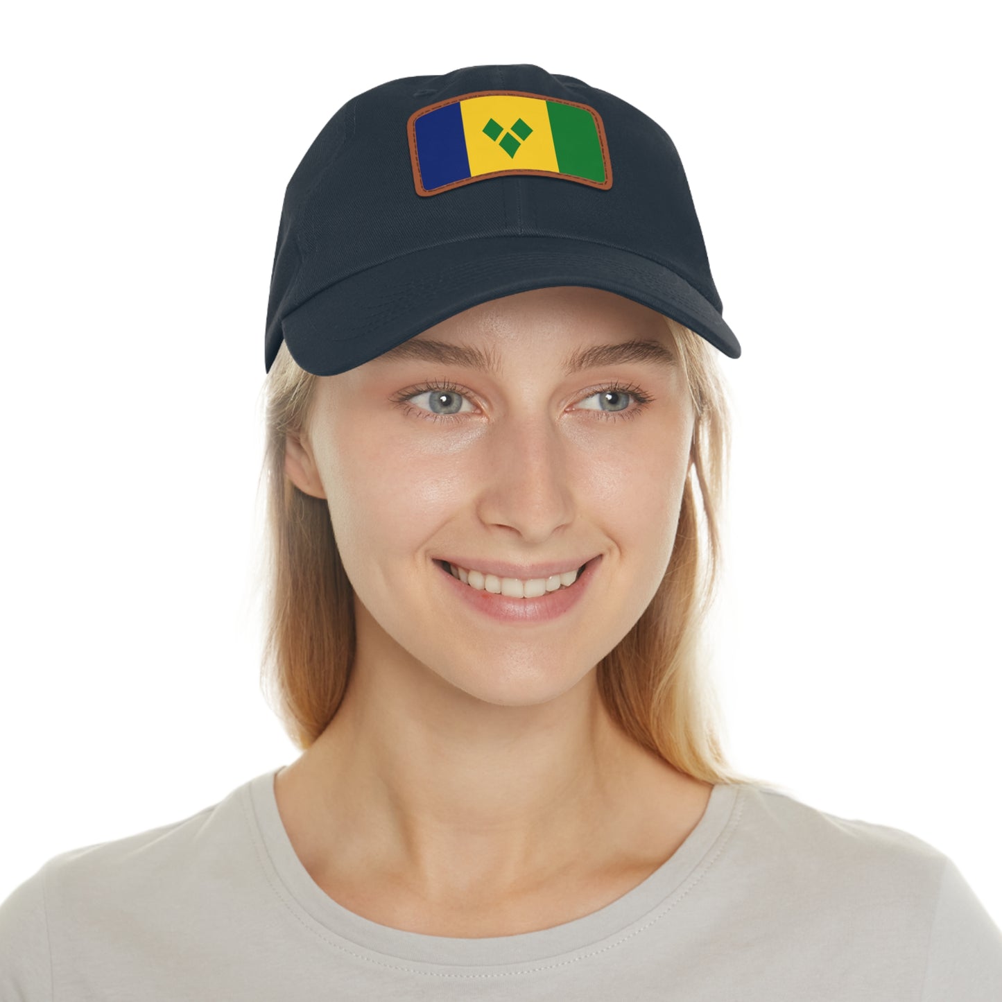 Saint Vincent and the Grenadines Leather Patch Hat