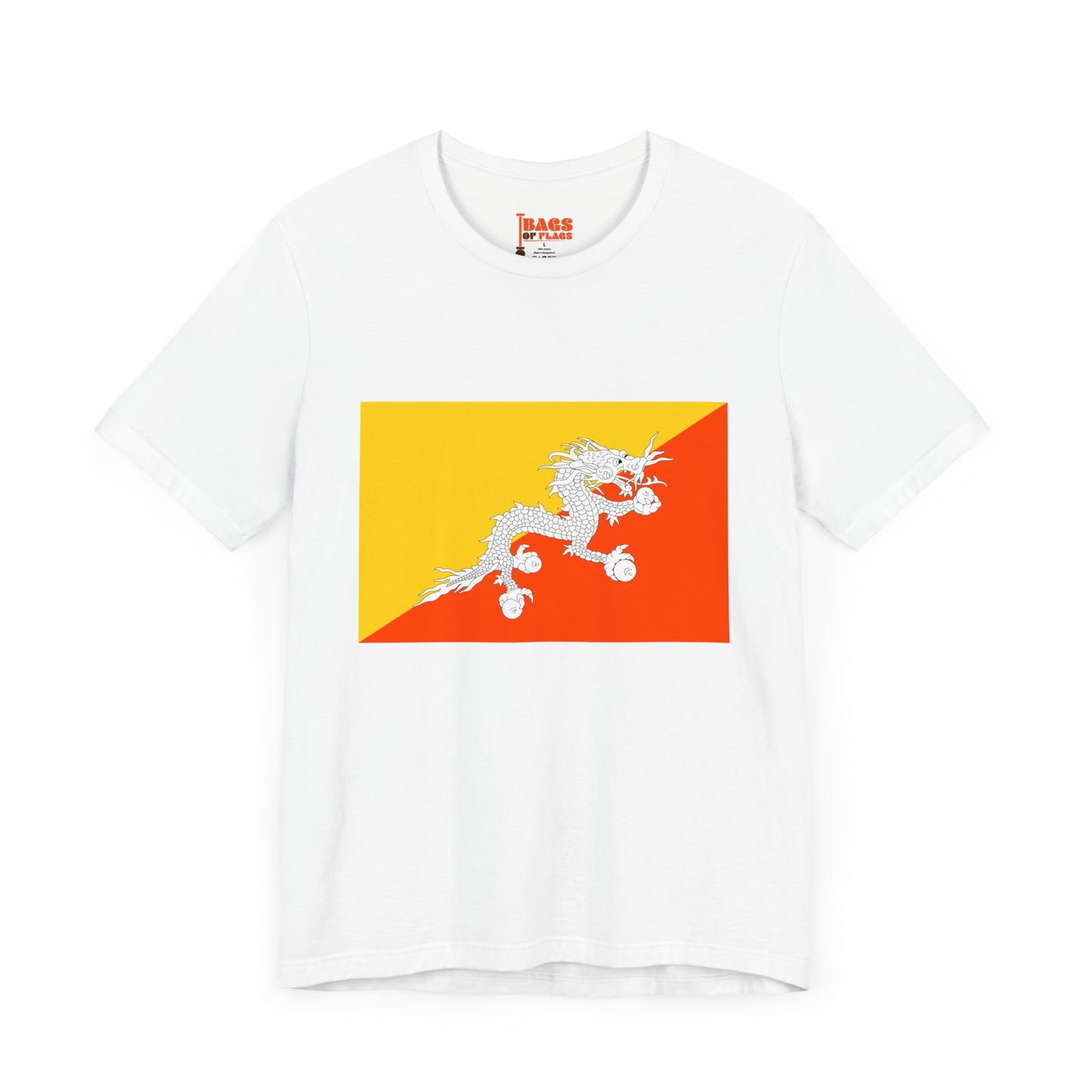 Bhutan Flag on T-shirt