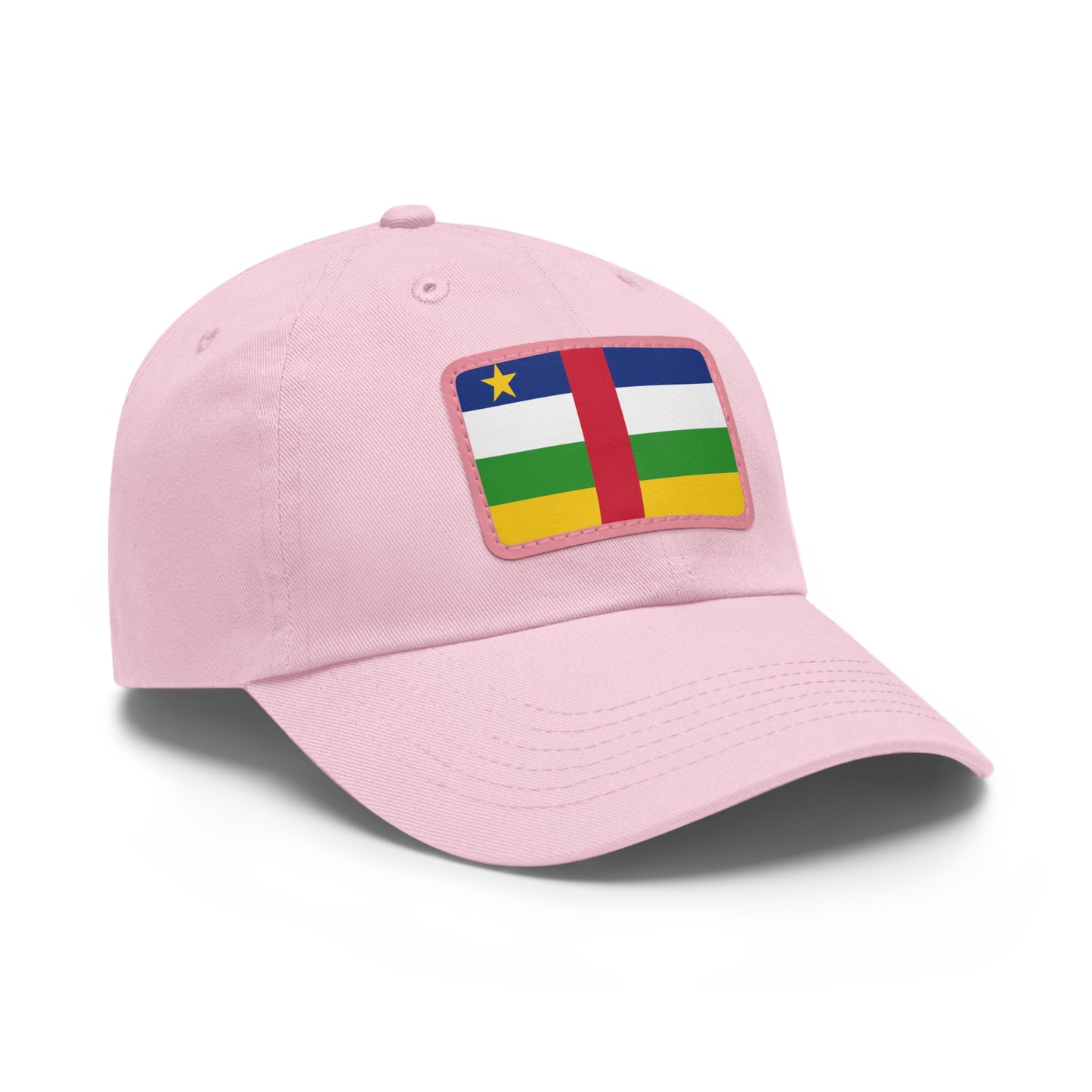Central African Republic Leather Patch Hat