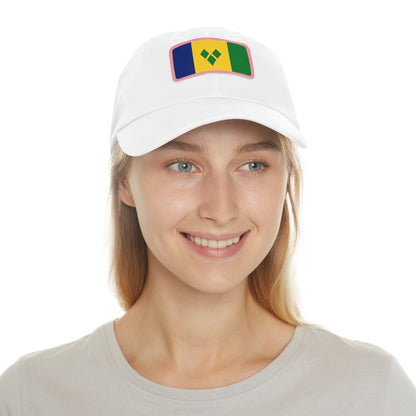 Saint Vincent and the Grenadines Leather Patch Hat