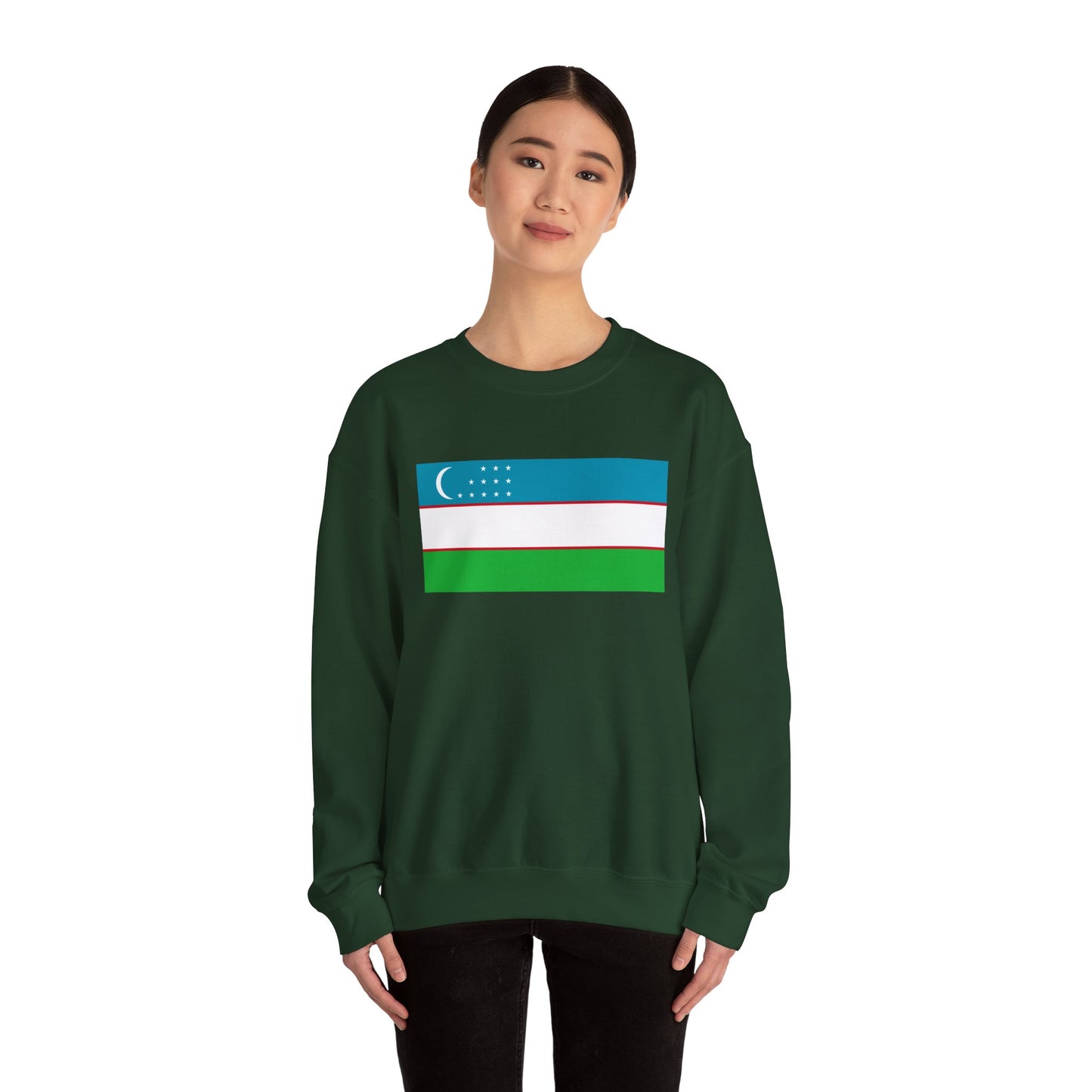 Uzbekistan Flag Sweatshirt