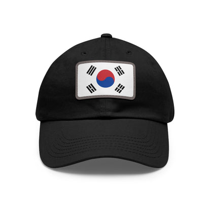 South Korea Leather Patch Hat