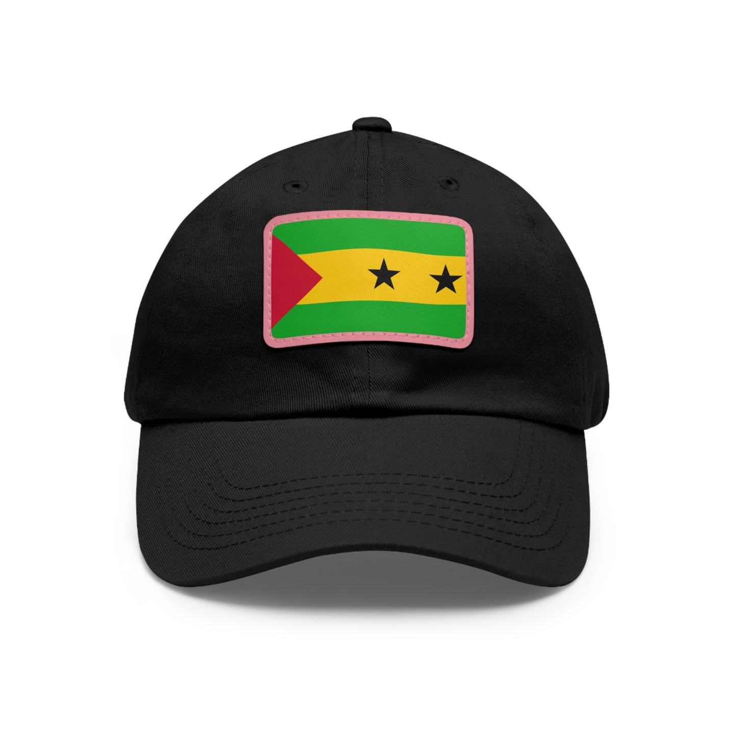Sao Tome and Principe Leather Patch Hat