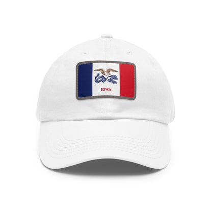 Iowa Leather Patch Hat