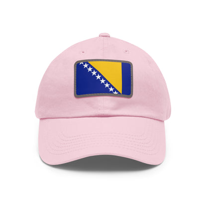 Bosnia and Herzegovina Leather Patch Hat