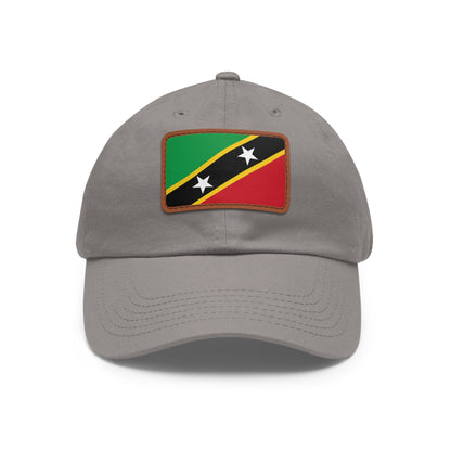 Saint Kitts and Nevis Leather Patch Hat