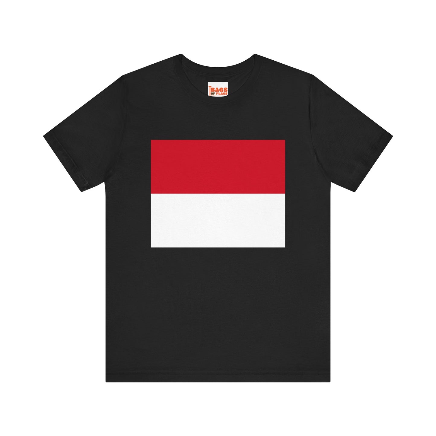 Monaco Flag on T-shirt