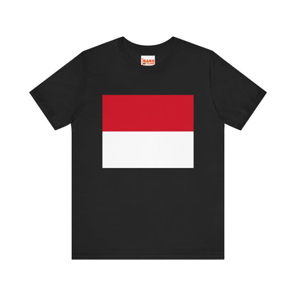 Monaco Flag on T-shirt