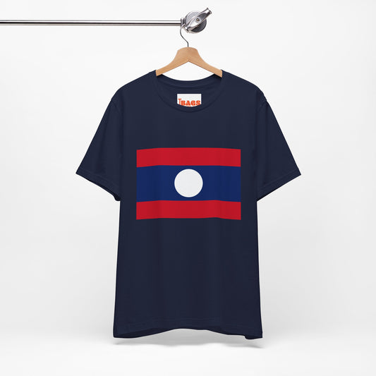 Laos Flag on T-shirt