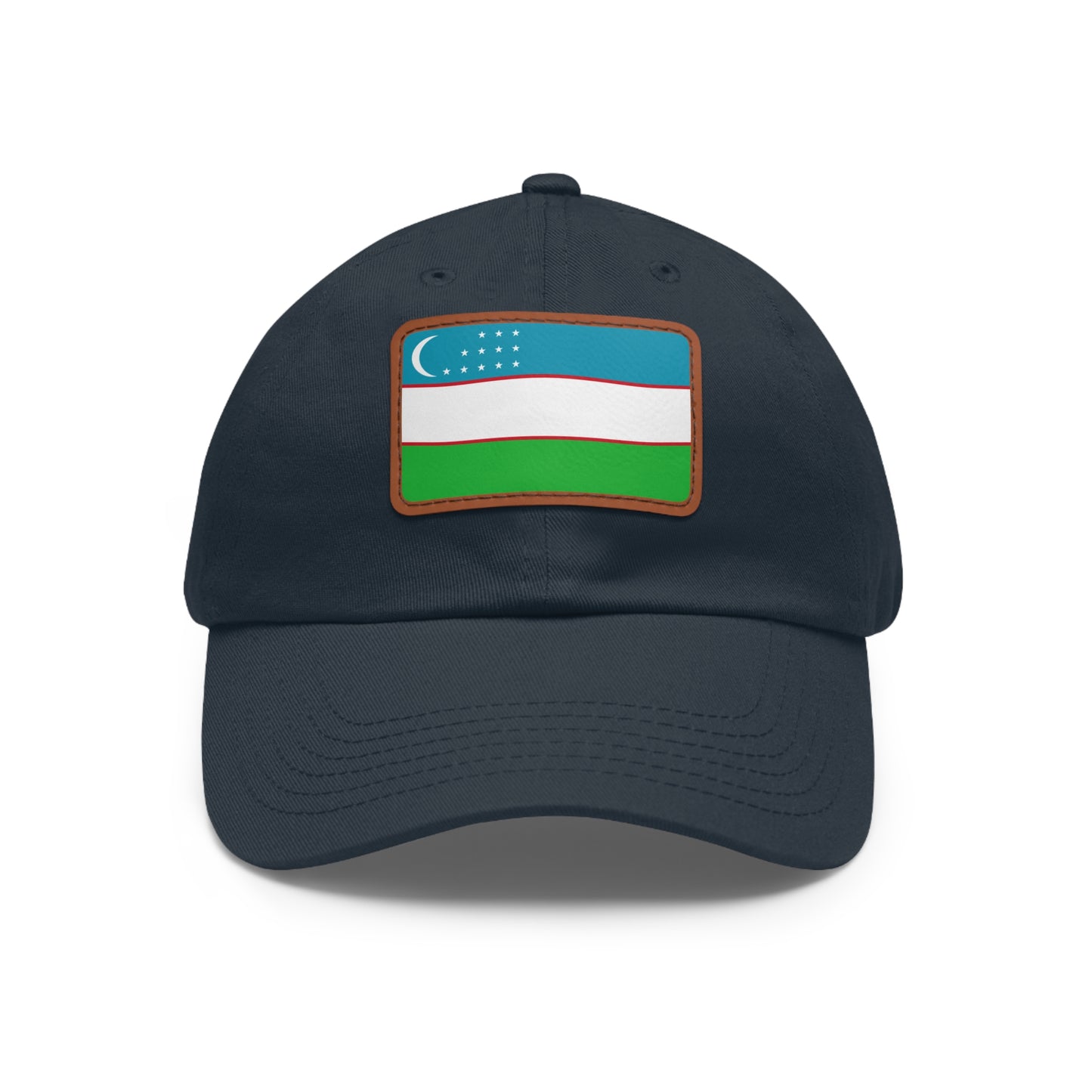 Uzbekistan Leather Patch Hat