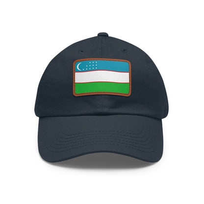 Uzbekistan Leather Patch Hat