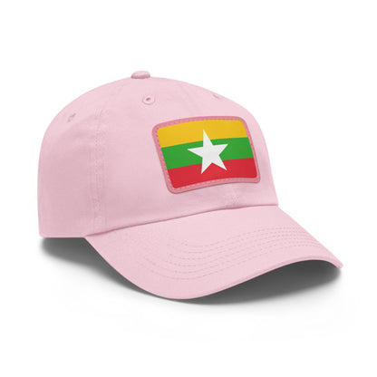 Myanmar Leather Patch Hat