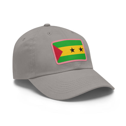 Sao Tome and Principe Leather Patch Hat