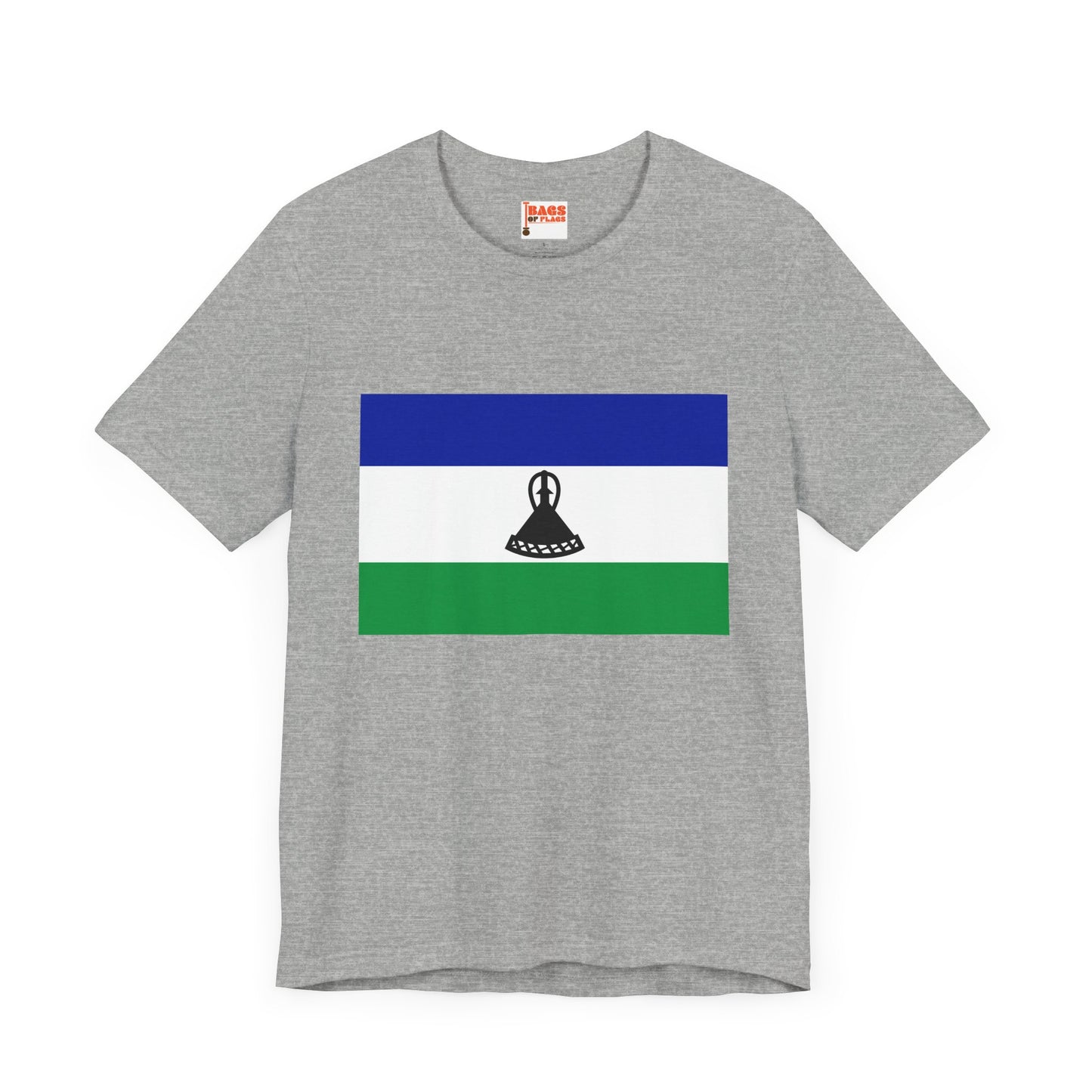Lesotho Flag on T-shirt