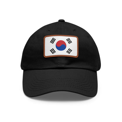 South Korea Leather Patch Hat