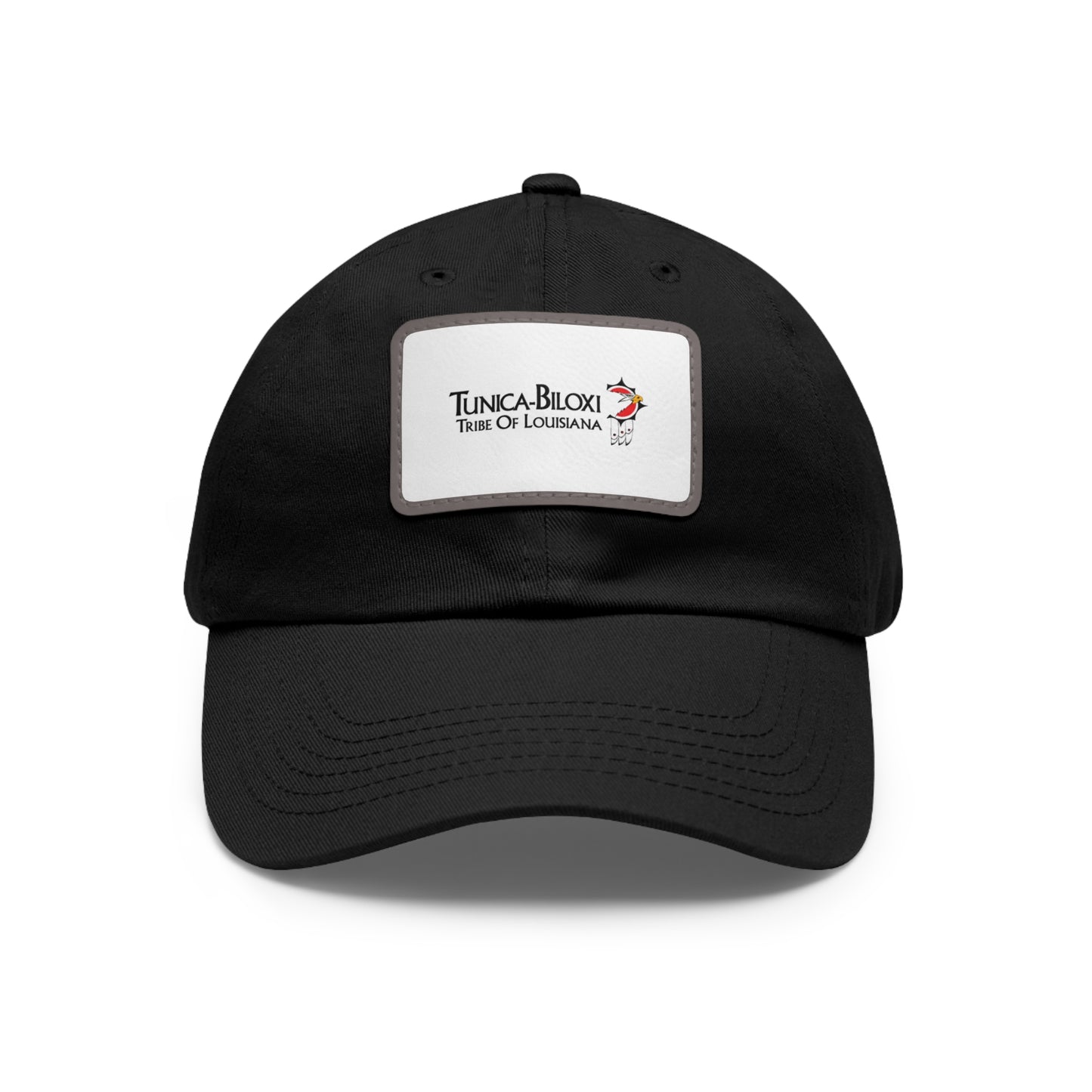 Tunica-Biloxi Tribe Leather Patch Hat