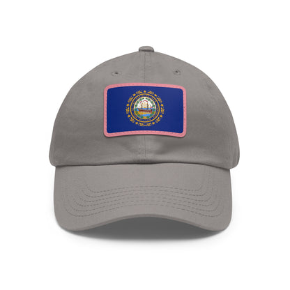 New Hampshire Leather Patch Hat