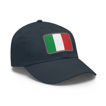 Italy Leather Patch Hat
