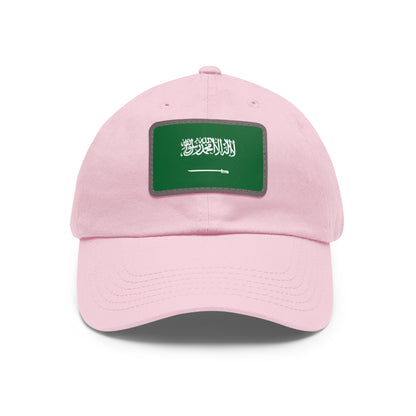 Saudi Arabia Leather Patch Hat