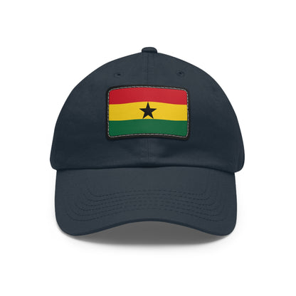 Ghana Leather Patch Hat