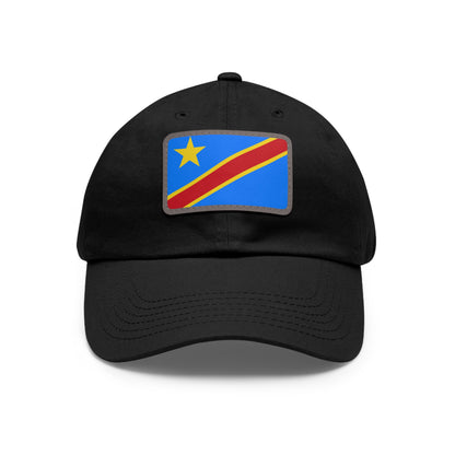 Democratic Republic of the Congo Leather Patch Hat