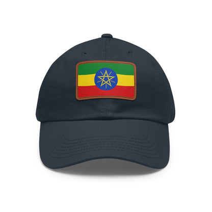 Ethiopia Leather Patch Hat