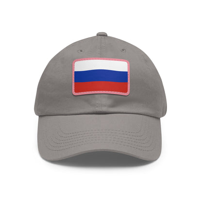 Russia Leather Patch Hat