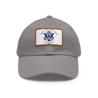 US Coast Guard Leather Patch Hat