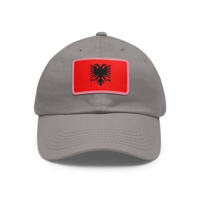 Albania Leather Patch Hat