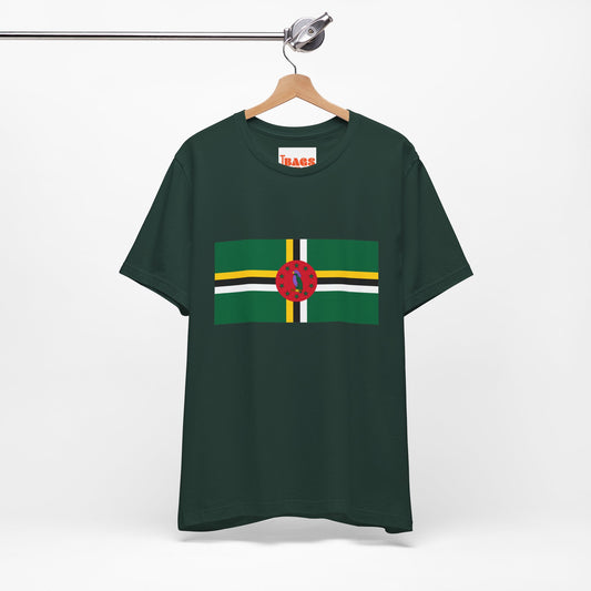 Dominica Flag on T-shirt