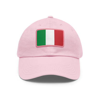 Italy Leather Patch Hat